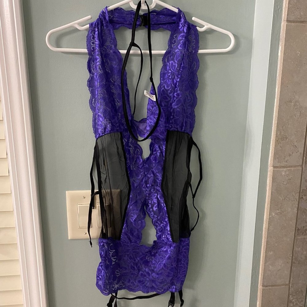 Purple Lingerie with Matching G String